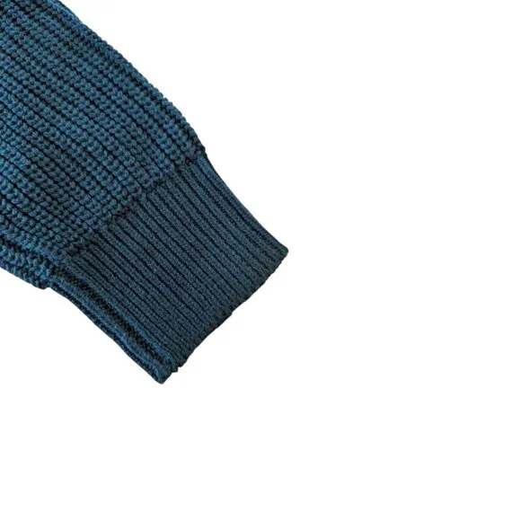 Fashion Nova Twist-Back Sweater | Hunter Green Knit | Size M - Picture 5 of 8